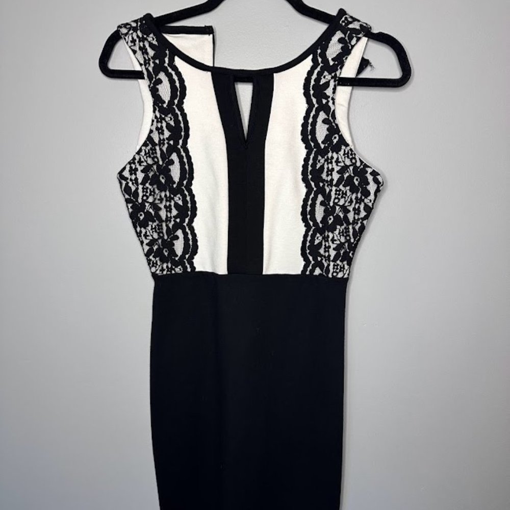 Nicole by Nicole Miller Black Lace Dress